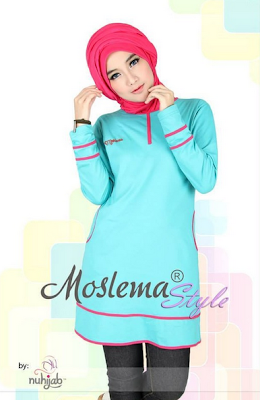 50 Model Baju Kaos Wanita Muslim Modern Terbaru 2019 