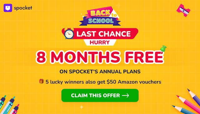 Get up to 8 months FREE on Spocket during our Back-to-School Bonanza