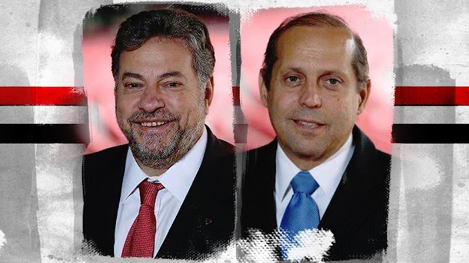 Candidatos à presidência do São Paulo, Julio Casares e Roberto Natel apresentam seus planos