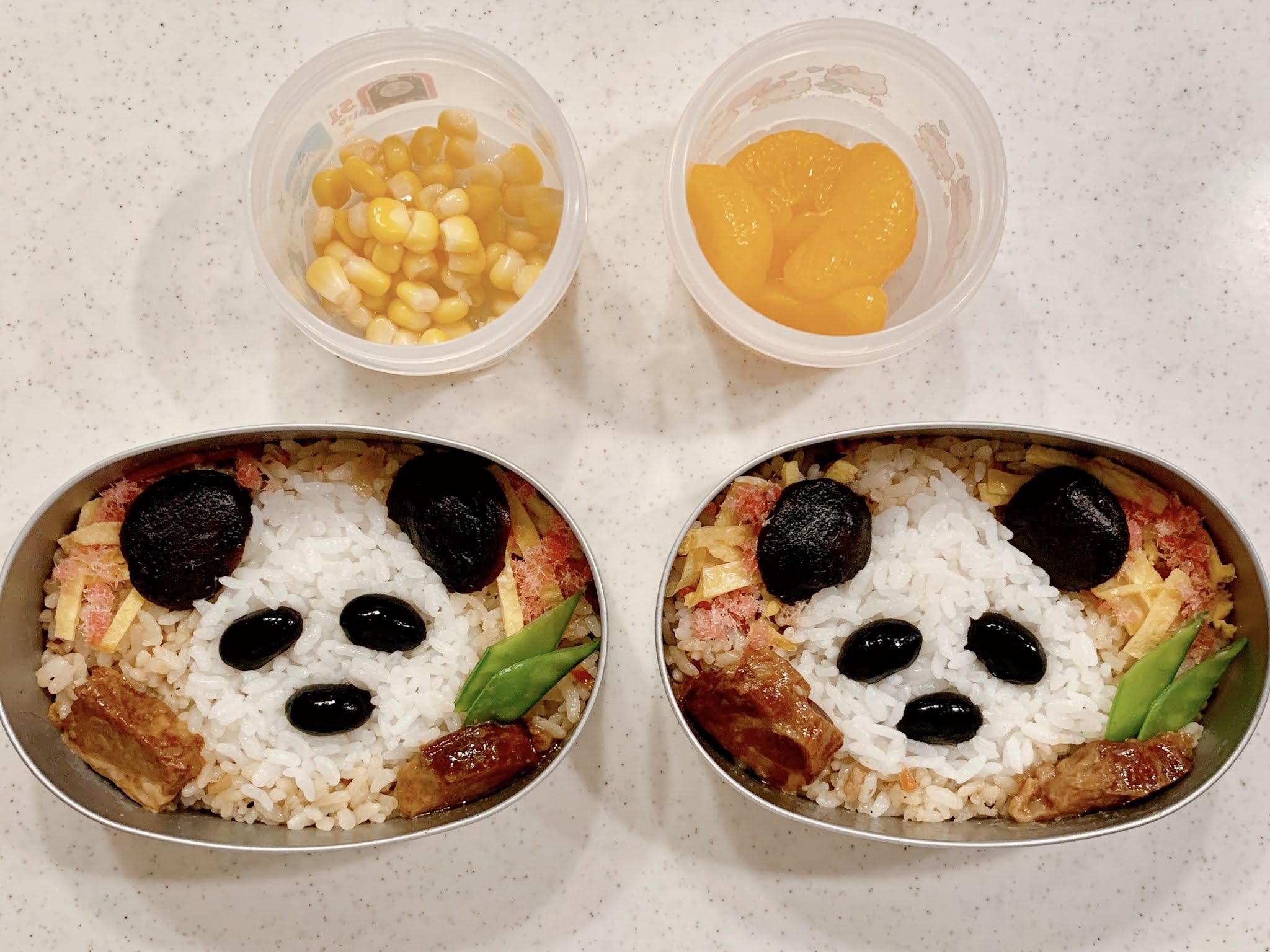上野動物園の竹皮パンダ弁当を作ってみました 英語料理 レシピ動画 Ochikeron Cooklabo 英語で簡単料理動画