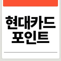 현대카드 포인트 현금화
