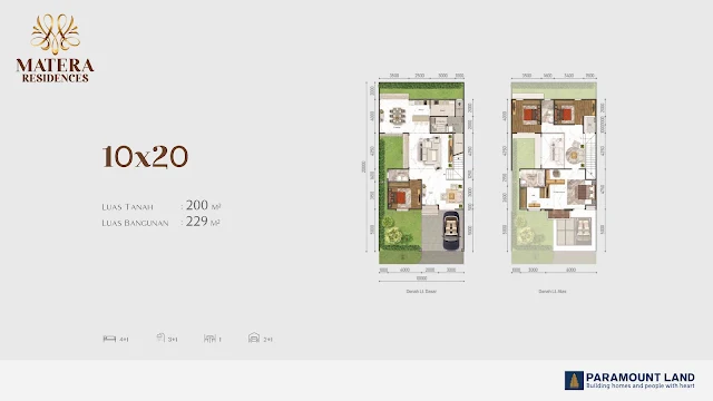 layout 10x20 rumah matera residences