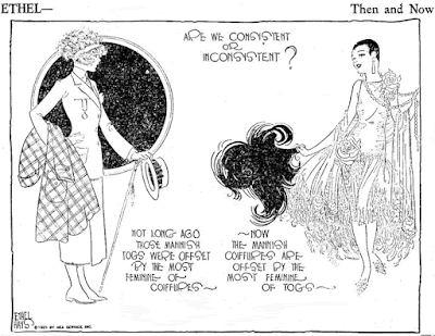 Fashion cartoon by Ethel Hays