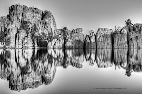 Black & White Sunrise at Sylvan Lake by Dakota Visions Photography LLC www.dakotavisions.com