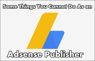 Some Things You Cannot Do As an Adsense Publisher