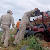 Pedreiro capota carro na PR-323 em Maringá; homem ficou ferido