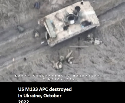 Sand colord US M113 gets served in Ukraine