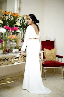 Anchor Vj Ramya Photoshoot In White Dress