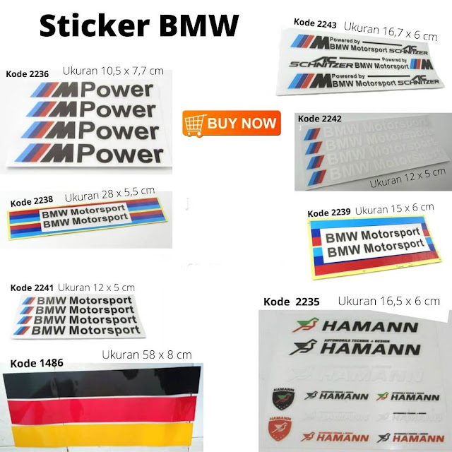 Aksesoris Sticker BMW E36