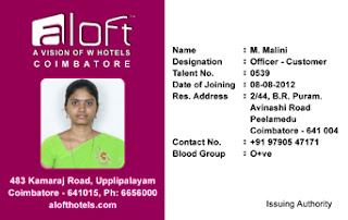 Vertical Identity Card Template-Hotel id card design - 02