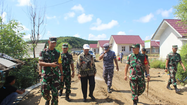 Tim Wasev Mabes TNI AD Tinjau Lokasi TMMD Kodim 1615/Lotim di Ekas Buana