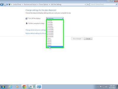 Turn Off Auto Sleep Mode in Windows 7