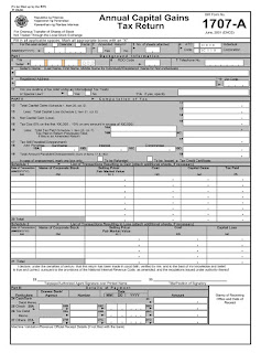 BIR Form 1707-A - Annual Capital Gains Tax Return for Onerous Transfer of Shares of Stock Not Traded through the Local Stock Exchange