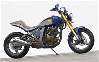 Yamaha Scorpio 2007 Blue Modification Wallpaper