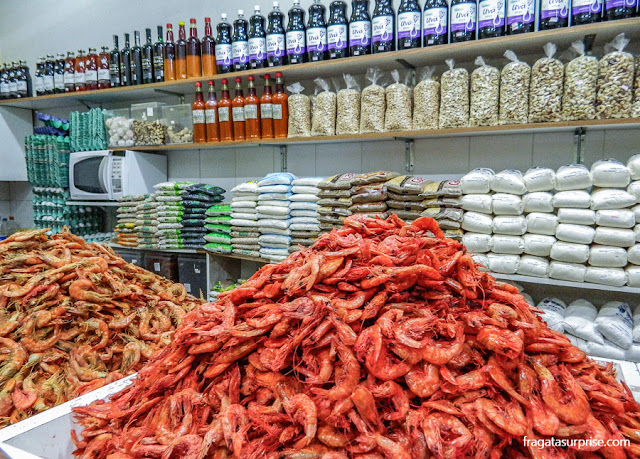 Camarão seco no Mercado do Rio Vermelho, Ceasinha de Salvador