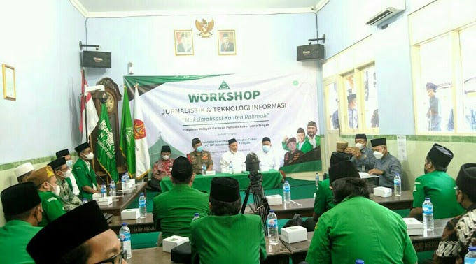 Workshop Jurnalistik dan Informasi Teknologi sebagai Upaya Transformasi Media Juang GP Ansor Jawa Tengah