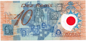 Brazil Banknotes 10 Real Polymer Commemorative banknote 2000 500th Anniversary Discovery of Brazil