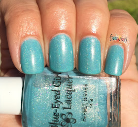 Addicted To Holos Indie Box, Blue Eyed Girl Lacquer Sepulcher By The Sea
