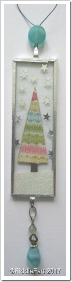 Microscope Slide Christmas Tree Decoration