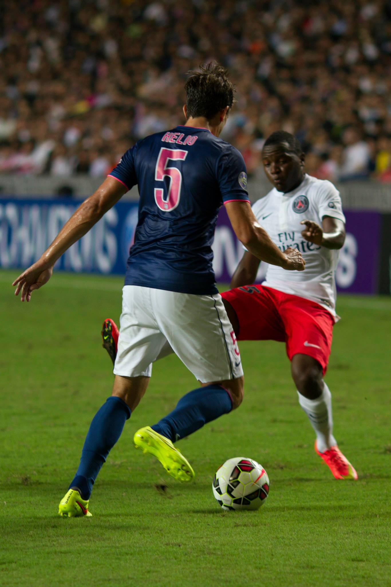 Soccer action.