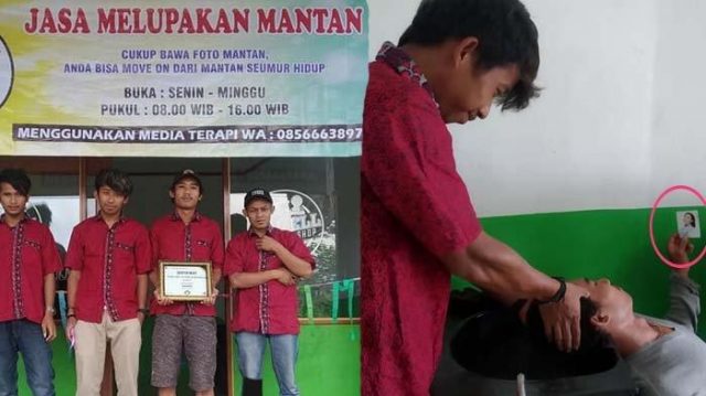 Anda Susah Move on...? ini ada Jasa Melupakan Mantan, Cukup Bawa Foto Mantan dan Bayar Rp 12 Ribu Dijamin Bisa Lupakan Mantan Seumur Hidup...