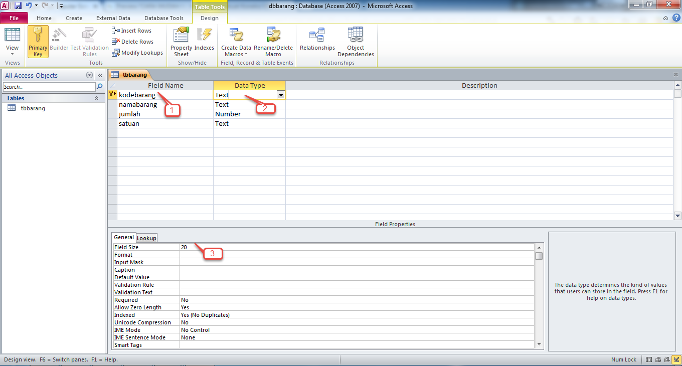 CARA MUDAH MEMBUAT DATABASE DI MS. ACCESS  Tips Seputar 