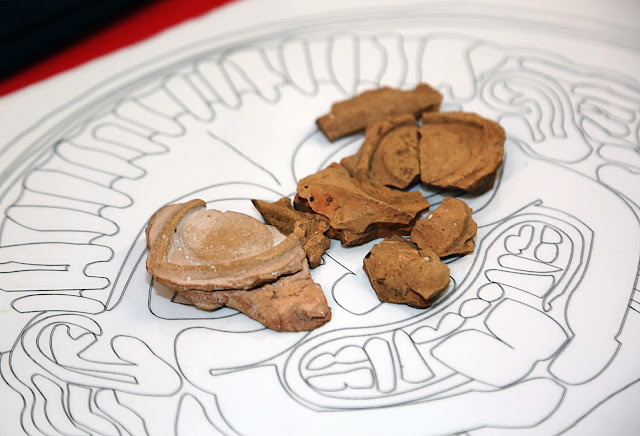 Ceramic fragments of Gorgon Medusa found in Gibraltar's Gorham’s Cave
