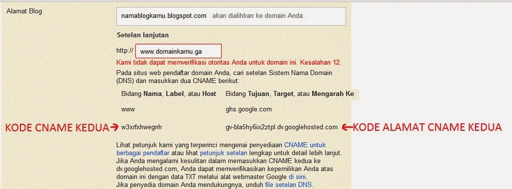 Pengaturan DNS dari Freenom ke Blogger Terbaru