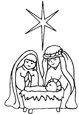 Jesus Birth Coloring Page