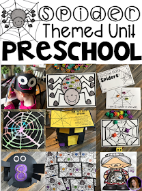 Spider Centers, Activities and Book Based Lesson for Preschool