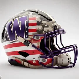Washington Huskies Patriotic Concept Helmet