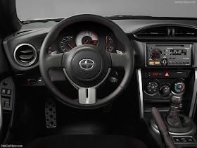 Interior view of the 2013 Scion FR-S