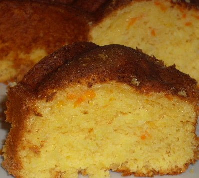 Bolo de Coco Cenoura e Laranja