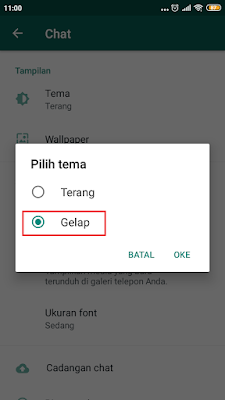 Beginilah Cara Mengaktifkan Darkmode Pada Whatsapp Terbaru