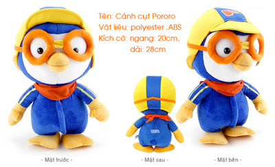 Thú nhồi bông chim cánh cụt Pororo V3