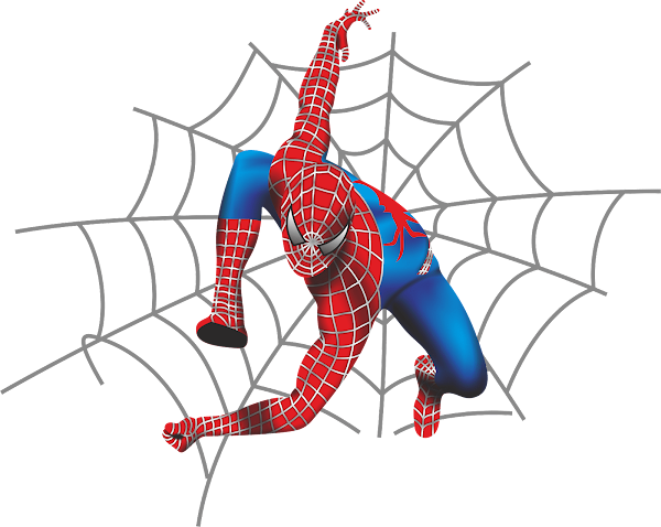 clipart renders hombre araña fondo transparente gratis