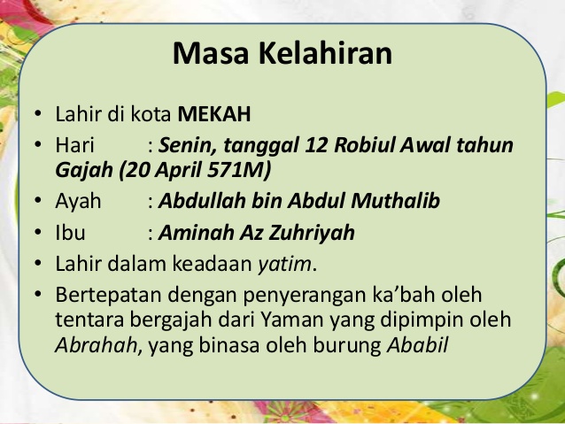 Hari Ini 20 April 2017, Nabi Muhammad Lahir tepat 1.446 