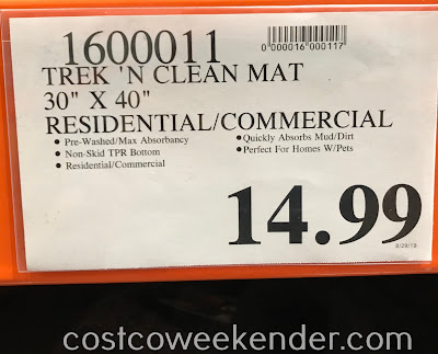 Deal for the Trek N' Clean Absorbent Floor Mat at Costco