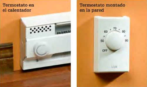 Instalaciones eléctricas residenciales - Termostato en calentador y Termostato en pared