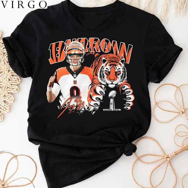 Cincinnati Bengals 9 Joe Burrow Super Bowl Champions T-Shirt