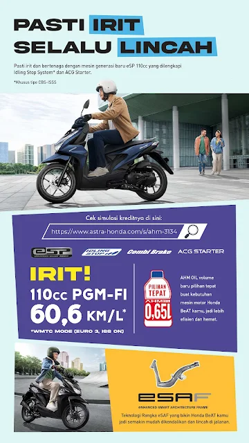 Harga New Honda Beat 2023 jawa timur