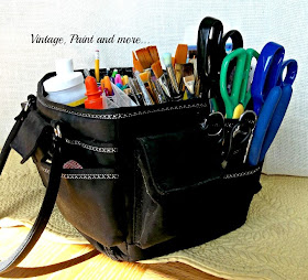 Craft Tool Organization - ways to store craft tools, organizing craft tools, craft scissor organizing