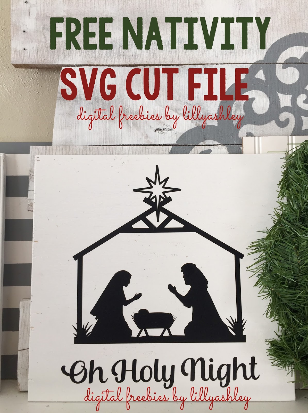 Download Make it Create...Free Cut Files and Printables: Free Nativity SVG Cut File