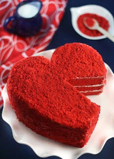 Valentine Day Love Red Cakes