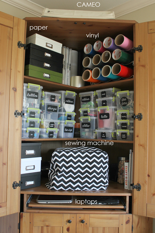 organizing your craft supplies