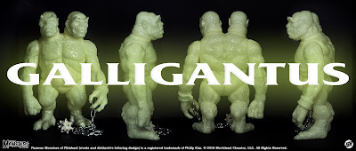 Galligantus Make-A-Monster Edition Glow in the Dark Vinyl Figure by Justin Ishmael x Famous Monsters of Filmland