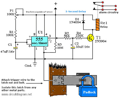 Touch Alarm System circuit schematic