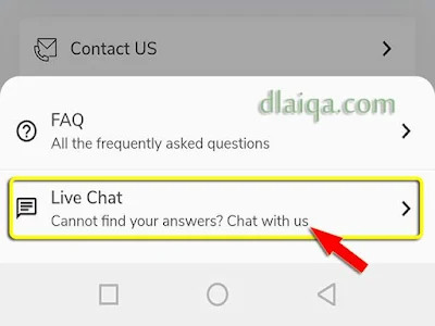pilih Live Chat