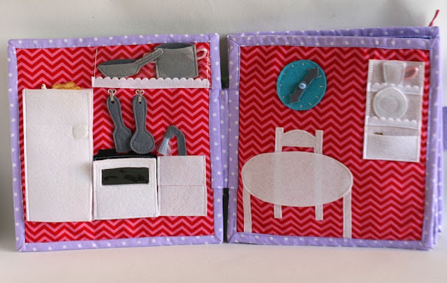 Dollhouse for Madelyn, fabric quiet book by TomToy