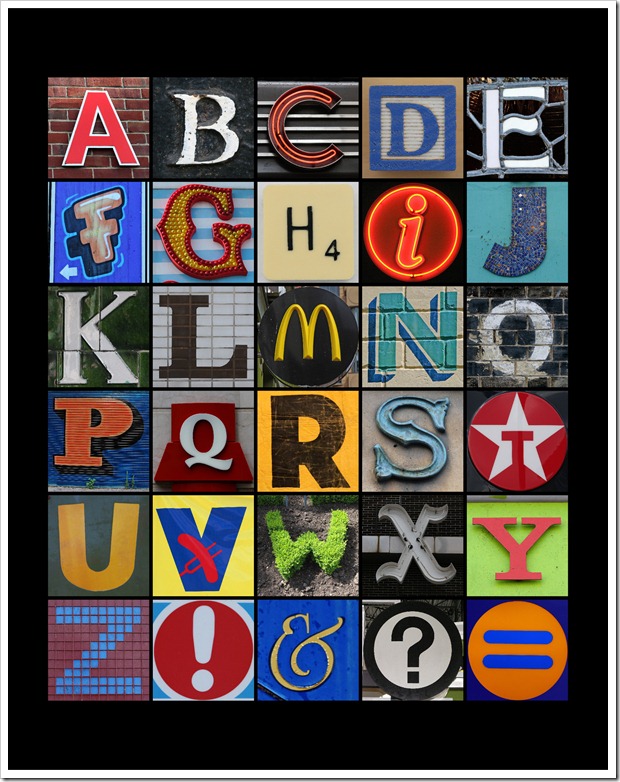 Alphabet Mosaic - 11x14 - Sprik Space